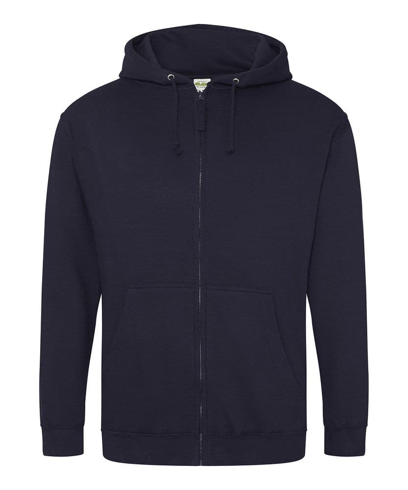 Adults Navy Red Piece Equestrian Stables Full Zip Hoodie
