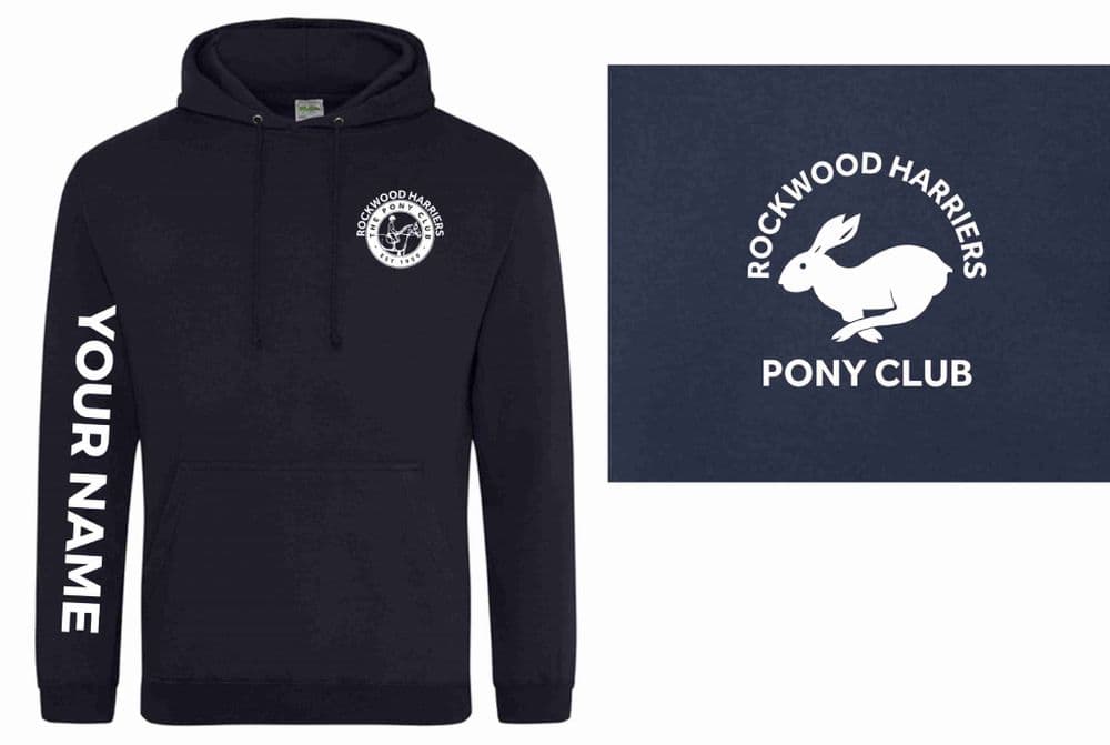Adults Navy Rockwood Harriers Hoodie