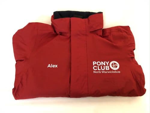 Adults North Warwickshire Pony Club Red Games Regatta Dover Jacket