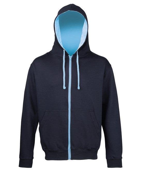 Adults Northern Dressage Group ZIP Hoodie Navy/Sky JH052