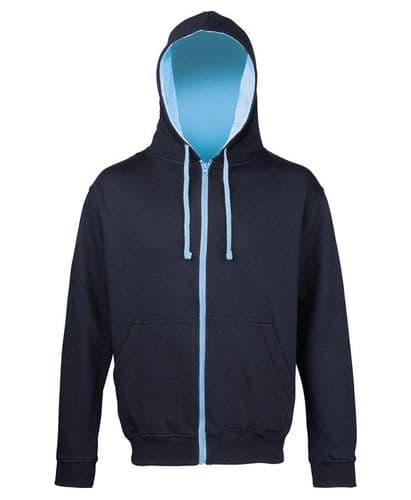 Adults Northern Dressage Group ZIP Hoodie Navy/Sky JH052