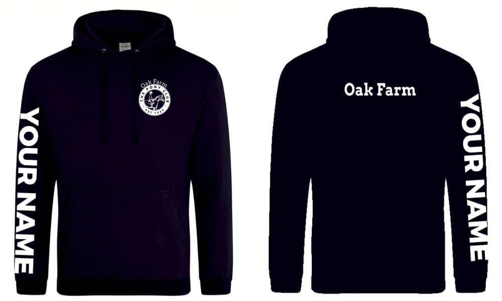Adults Oak Farm PC Navy Hoodie