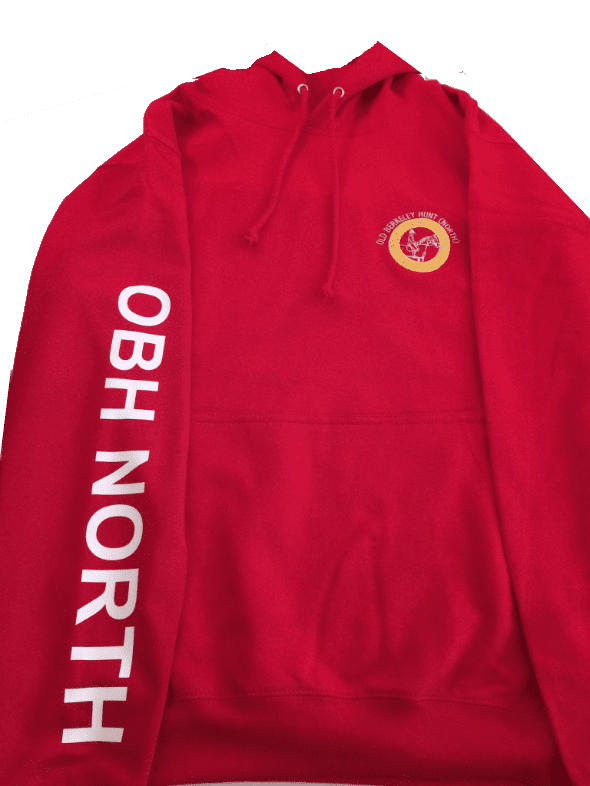 Adults OLD BERKELEY HUNT (NORTH) Red Hoodie
