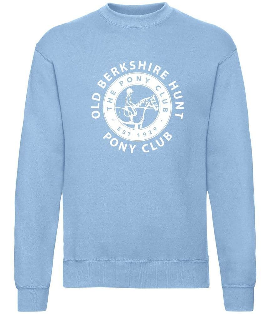 Adults Old Berkshire Hunt PC Pale Blue Sweatshirt SS9