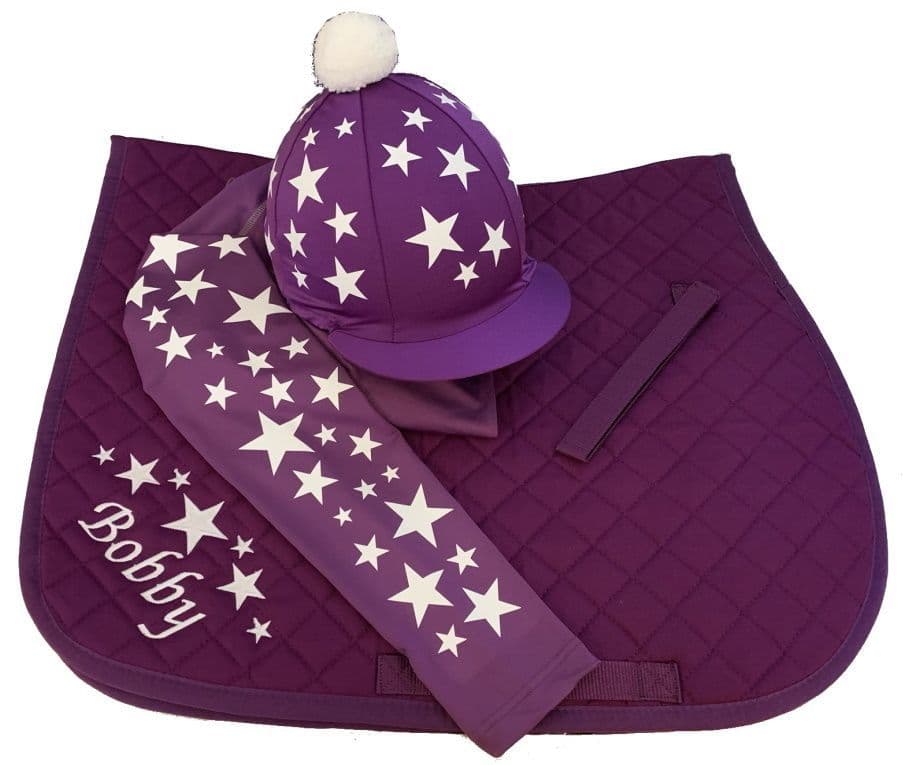 Adults Purple/White Scattered Stars Base Layer Cross Country Colours