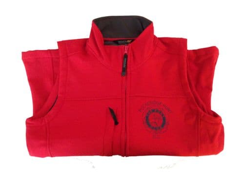 Adults Red Carmarthen Bay Soft shell Body Warmer