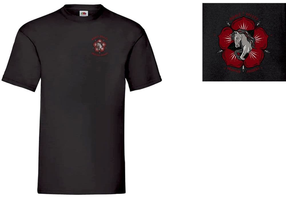 Adults Ribble Valley Mounted Archers Black T Shirt ss030