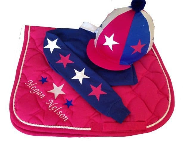 Adults Royal Blue/Pink/White Cross Country Colours