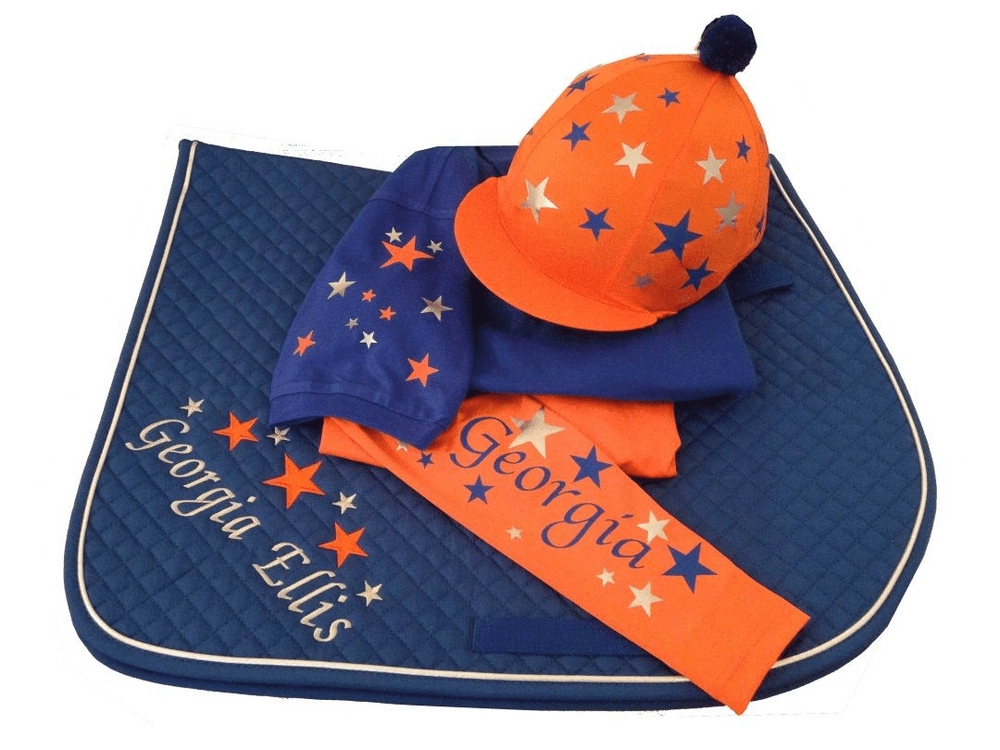 Adults Royal/Orange/Silver Base Layer Cross Country Colours