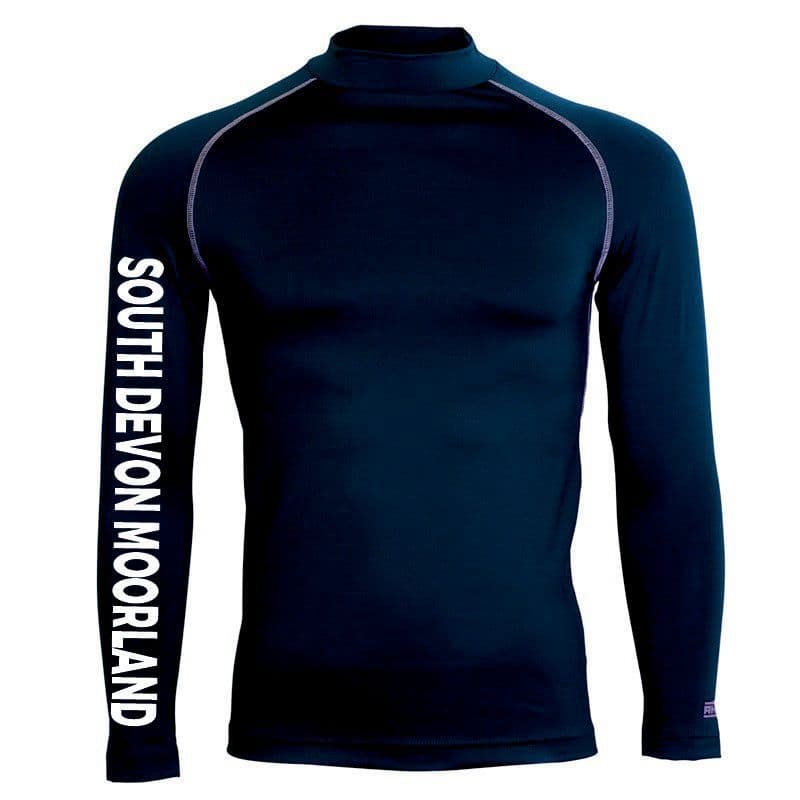 Adults South Devon Moorland Navy-WHITE Base Layer