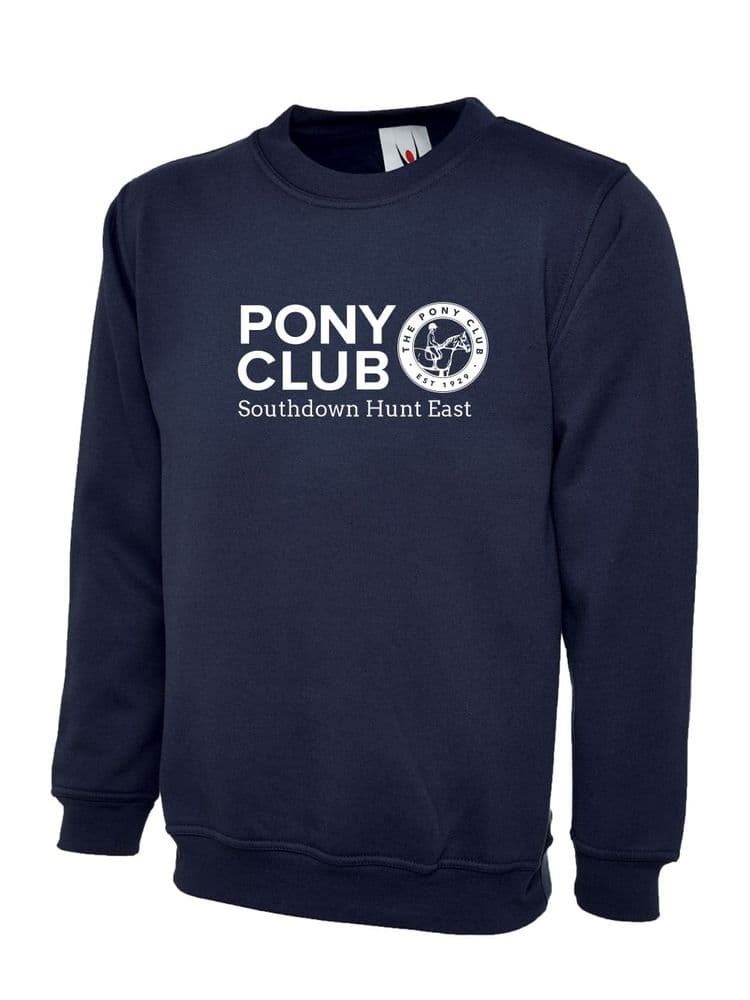 Adults Southdown Hunt East  Navy Sweatshirt UX3