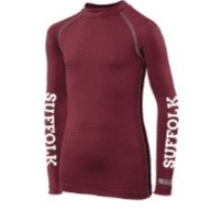 Adults Suffolk Burgundy Base Layer