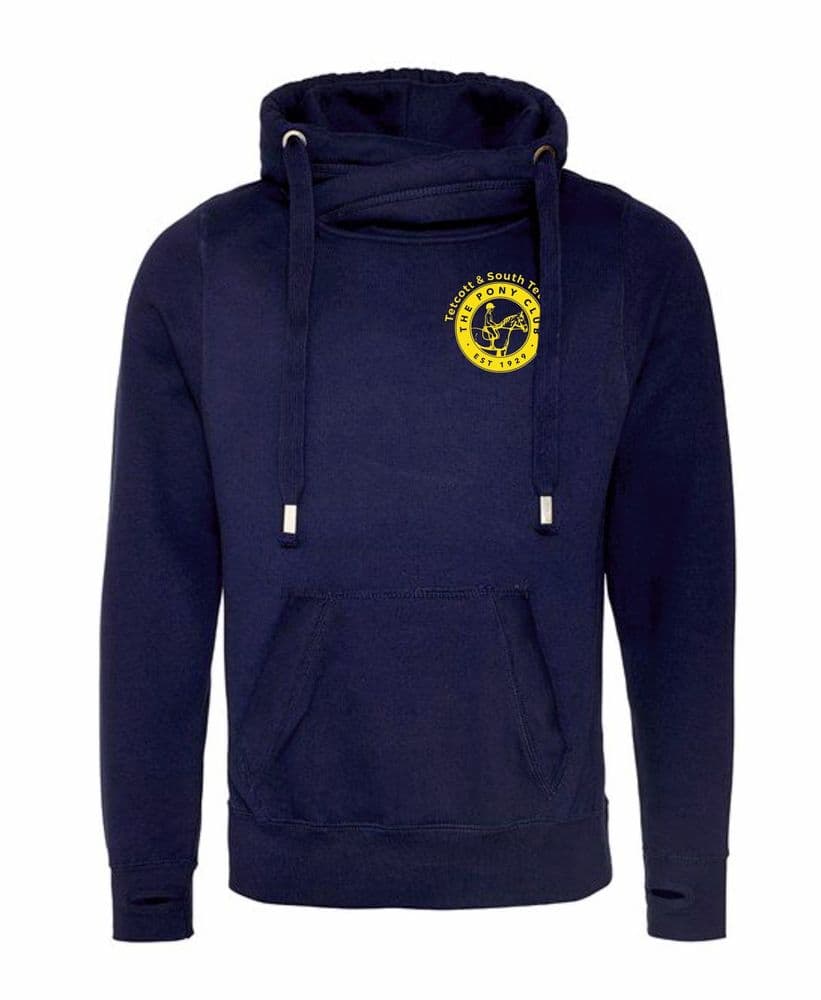 Adults Tetcott Navy cross neck Hoodies