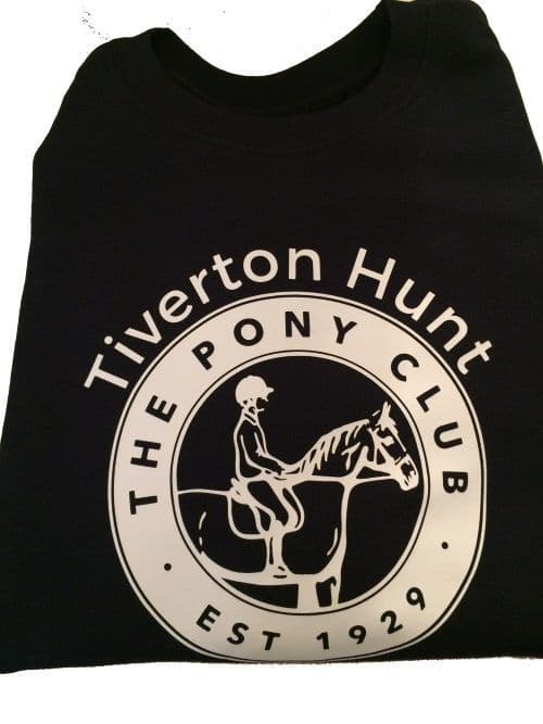Adults Tiverton Hunt Pony Club Navy Sweatshirt UX3