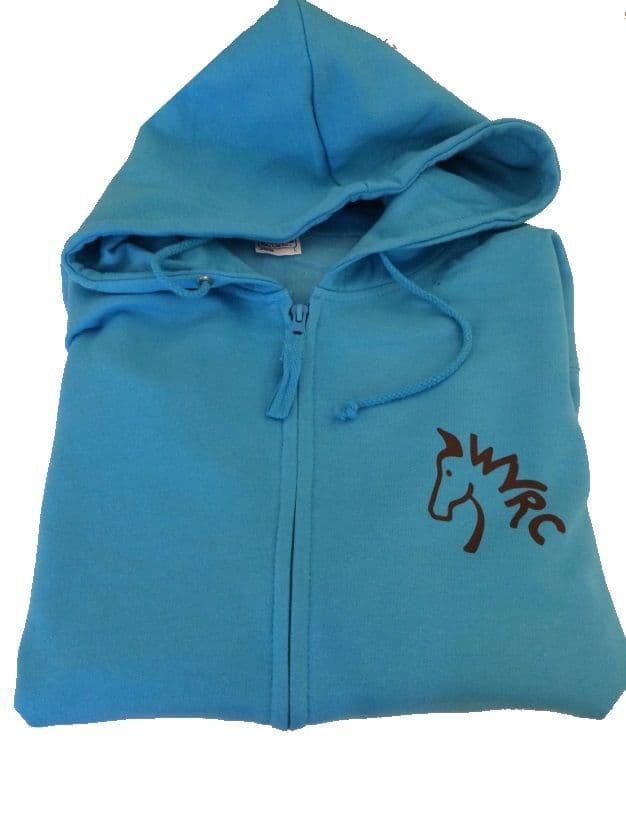 Adults Turquoise Full Zip Wey Valley RC Hoodie