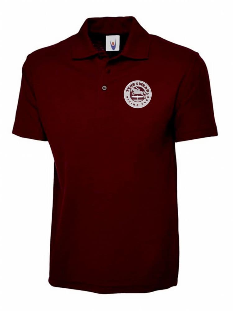Adults Tyne & Wear RC Polo Shirt - Burgundy UC101