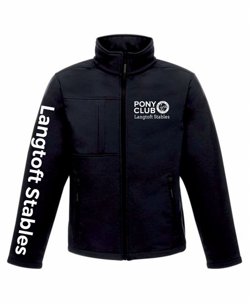 Adults Unisex Langtoft Stables PC Navy Softshell Jacket rg194