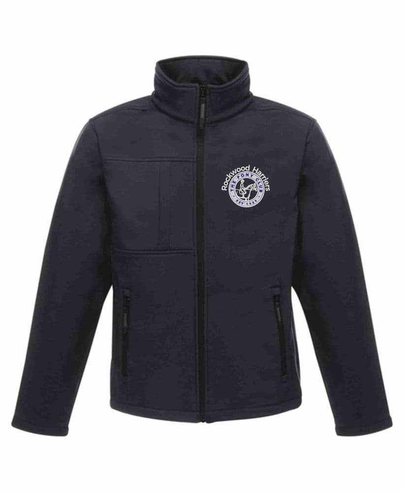 Adults Unisex Rockwood Harriers Navy Softshell Jacket rg194