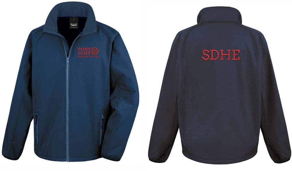 Adults Unisex Southdown East PC Navy Softshell Jacket R231M