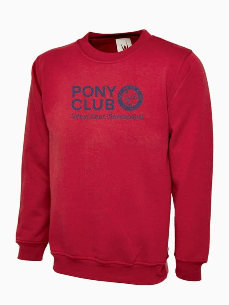 Adults West Kent Sevenoaks Red Sweatshirt SS9