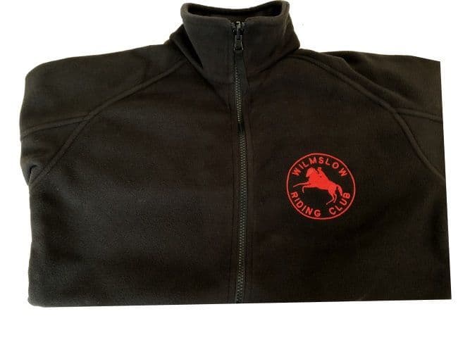 Adults Wilmslow RC Black fleece jacket RG122