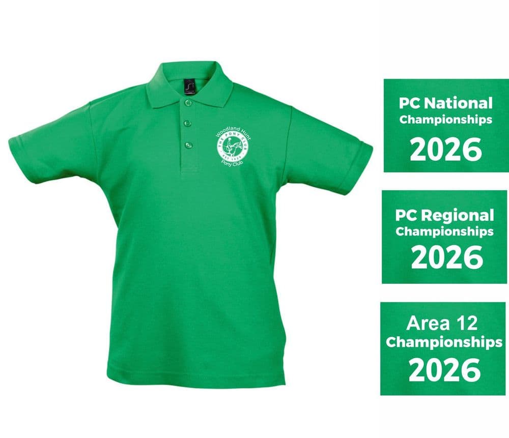 Adults Woodland Hunt 2026 Championship  Polo Shirt Emerald