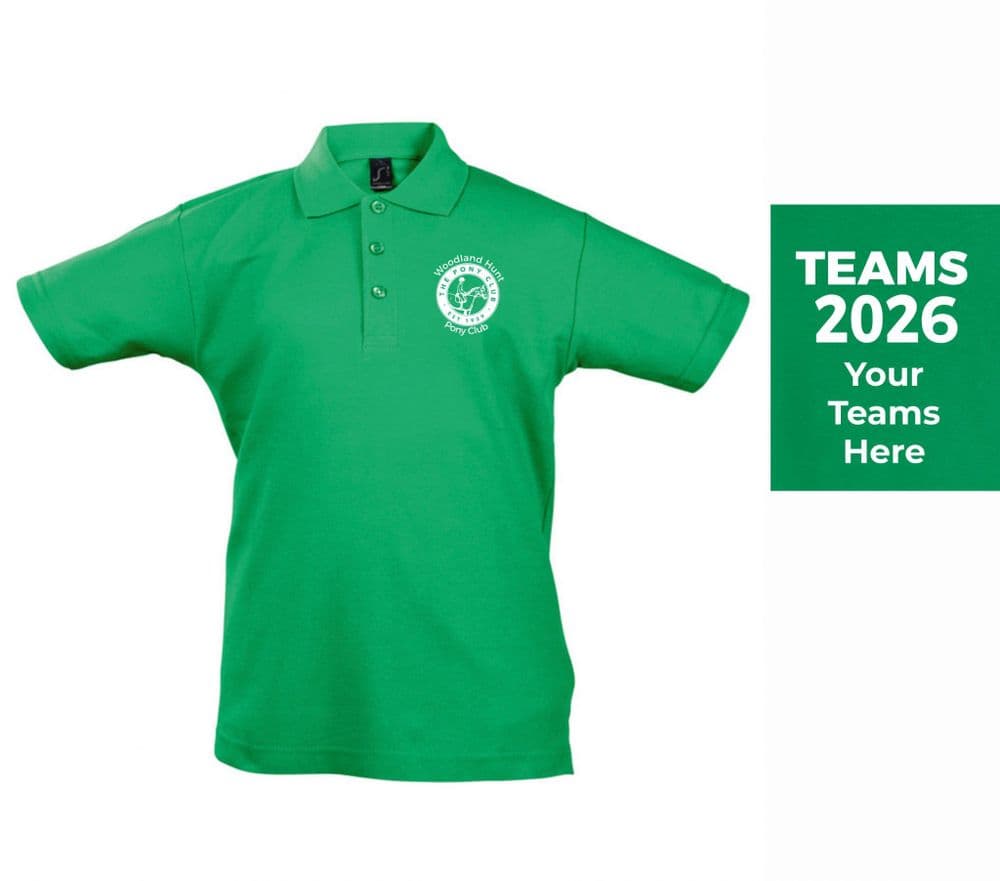 Adults Woodland Hunt 2026 TEAMS Polo Shirt Emerald