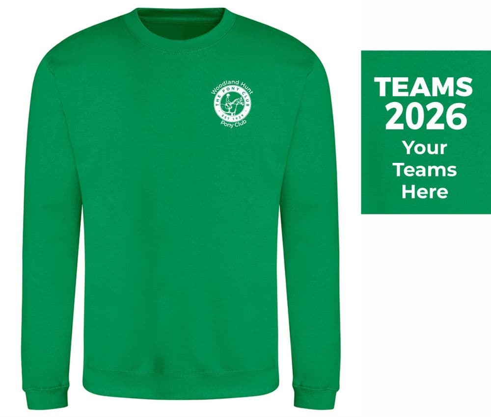 Adults Woodland Hunt 2026 TEAMS Sweatshirt Emerald JH30