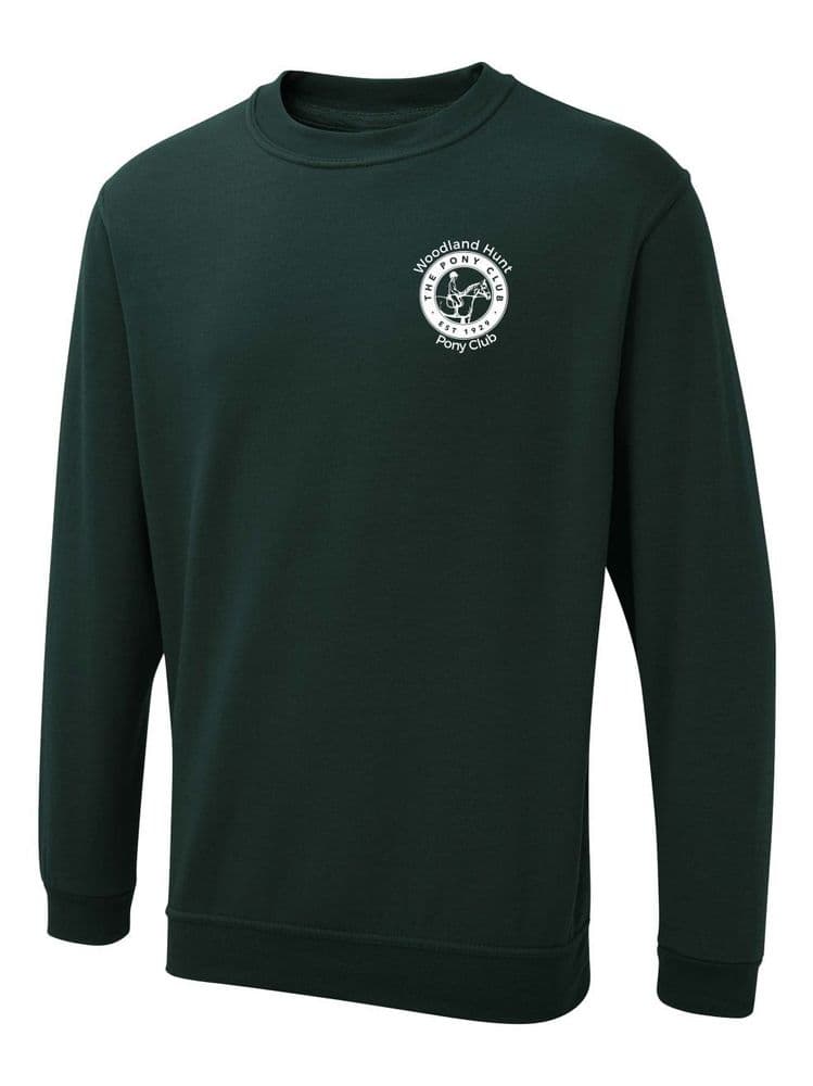 Adults Woodland Hunt Bottle Green Sweatshirt UX3
