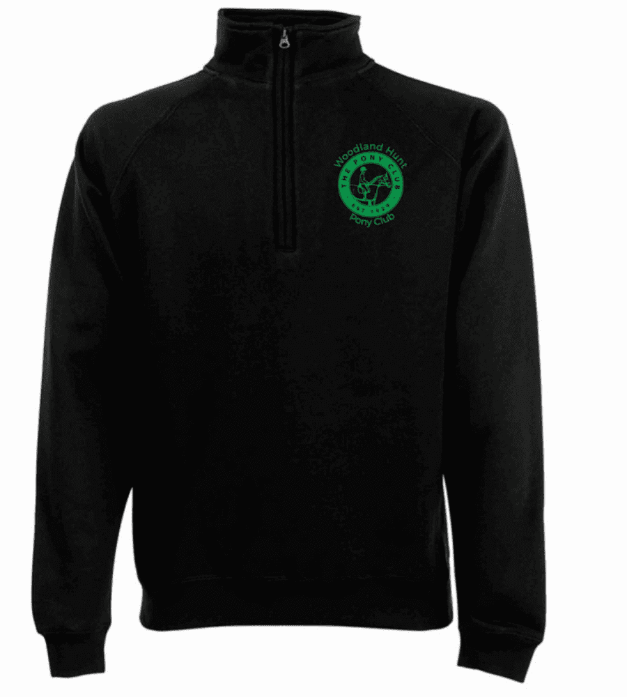 Adults Woodland Hunt COACH Black Quarter Zip SS830