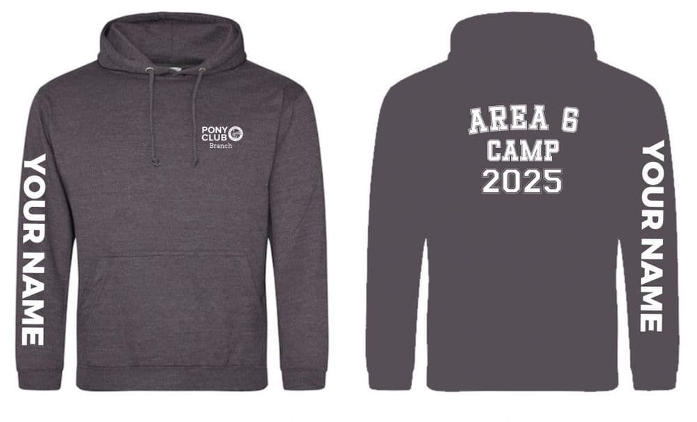 Area 6 Camp Charcoal Grey Hoodie - JH001