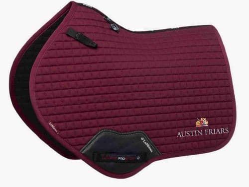Austin Friars School LeMieux  Burgundy Close Contact Saddle Pad