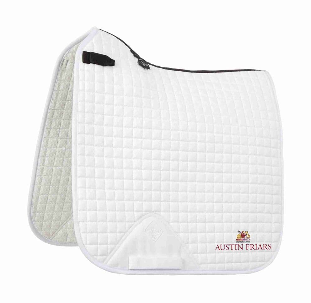 Austin Friars School   LeMieux White Dressage Saddlecloths