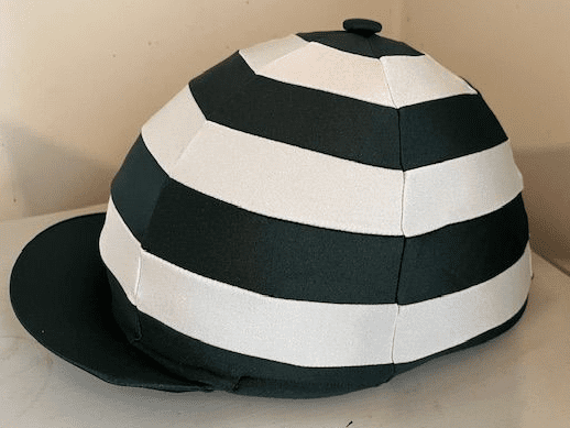 Beaudesert Park School  Bottle And White Hooped Silks With Button
