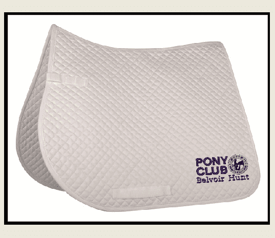 Belvoir GP white saddlecloth