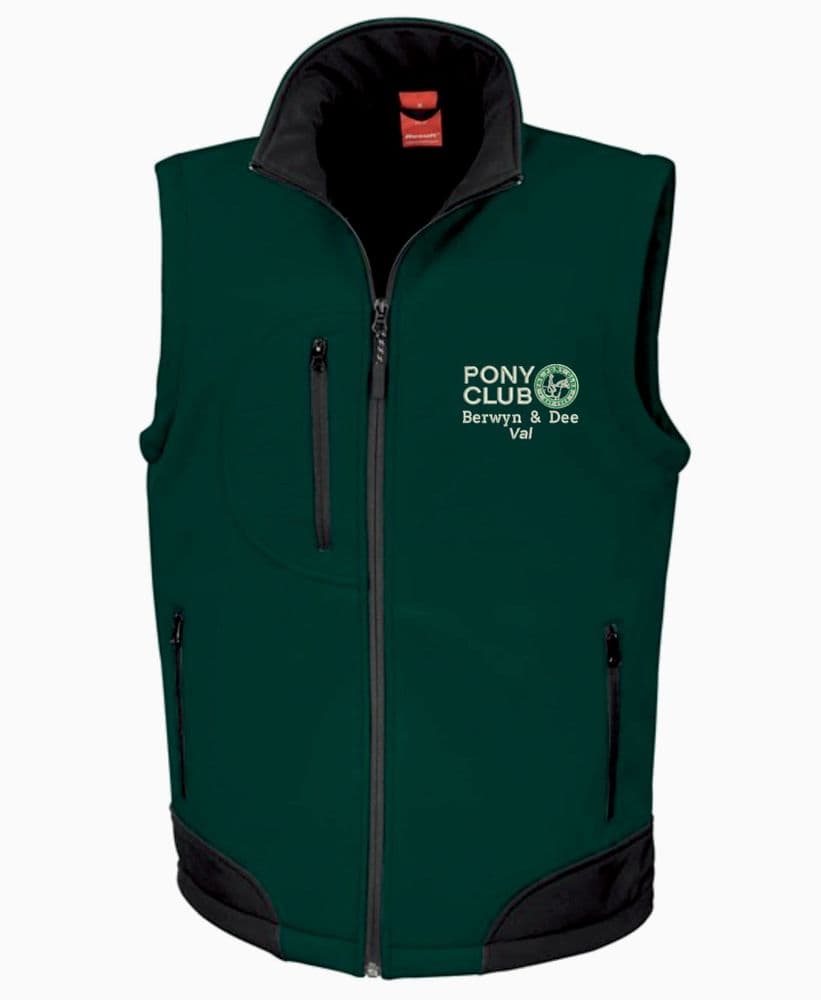 Berwyn & Dee Bottle Sofshell Gilet Adults R123A