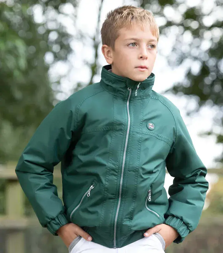 Children's Berwyn & Dee Green Premier Equine Junior Pro Rider Unisex Riding Jacket