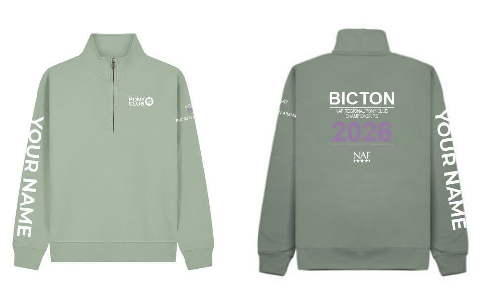 Bicton NAF  REGIONAL Pony Club Champs Quarter Zip Sweatshirt 2026