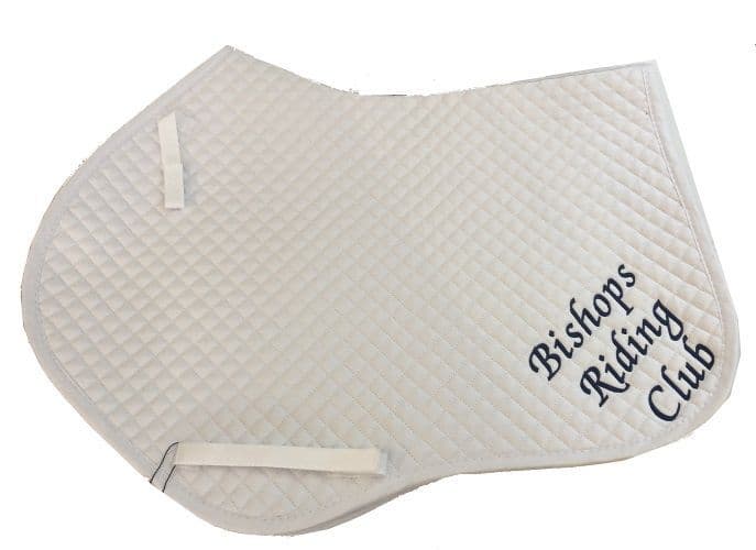 Bishops Riding Club CC white saddlecloth