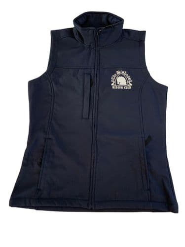 Bishops Riding Club Ladies Navy Softshell Gilets