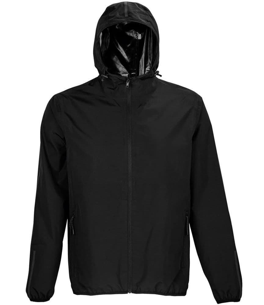 Black Wales And Wirral Warriors Waterproof Jacket, 03781