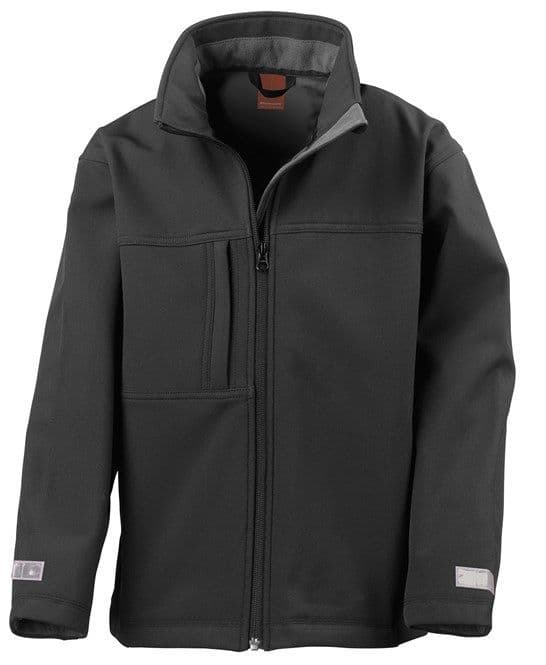 Bloxham Equestrian Junior Strathblane Black Classic Softshell 3 layer jacket.