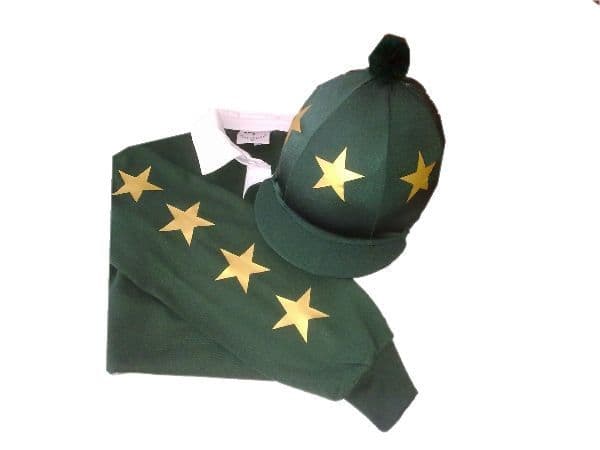 Bottle Green Rugby Shirt & Matching Silk