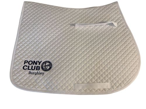 Burghley GP White saddlecloth