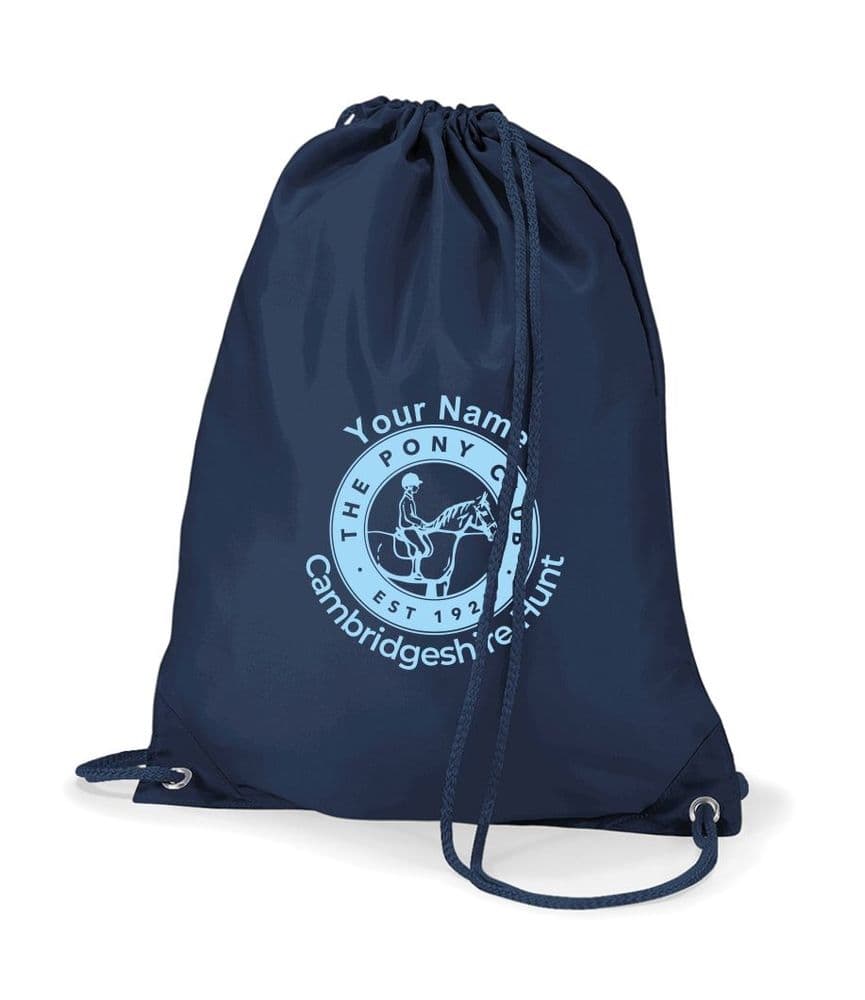 Cambridgeshire Hunt PC Navy Drawstring Bag - QD017
