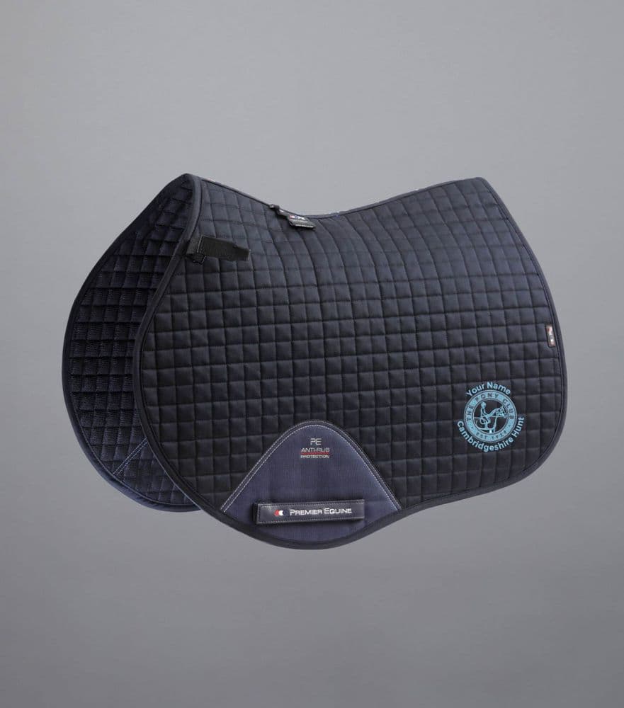 Cambridgeshire Hunt PC Premier Equine Navy Close Contact Saddle Pad