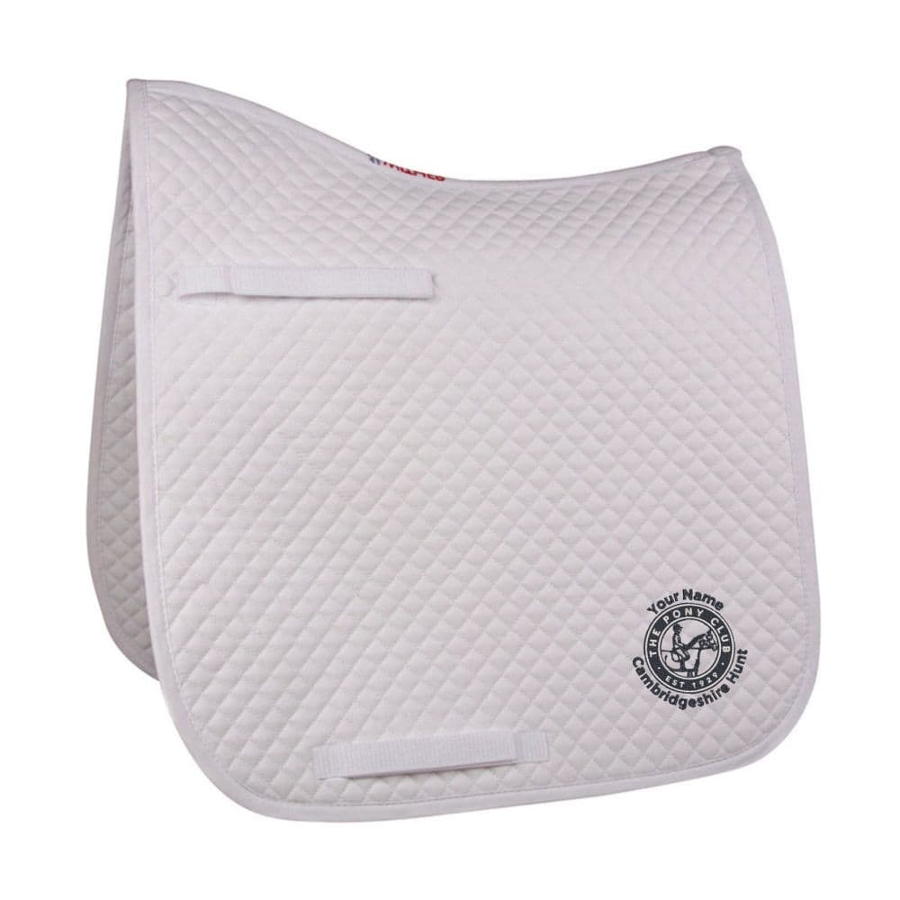 Cambridgeshire Hunt PC  White Dressage Saddle Pad