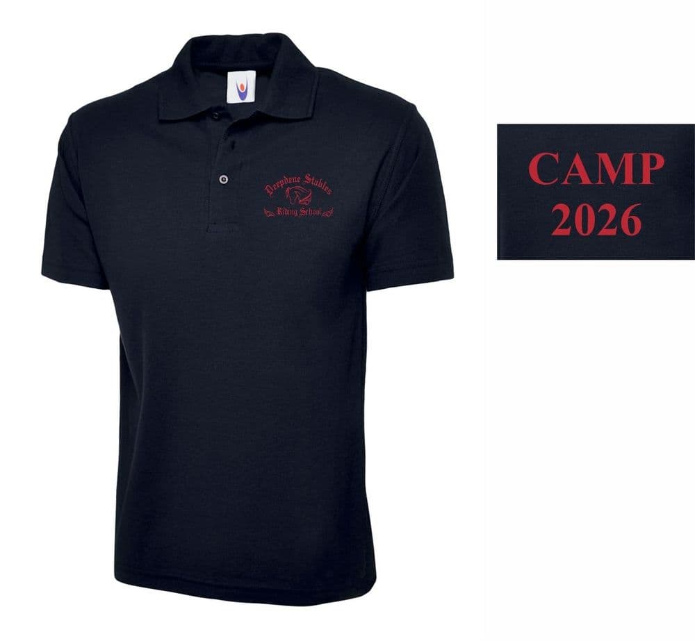 CAMP 2026 Adults Deepdene Stables Navy Polo Shirt - UC101
