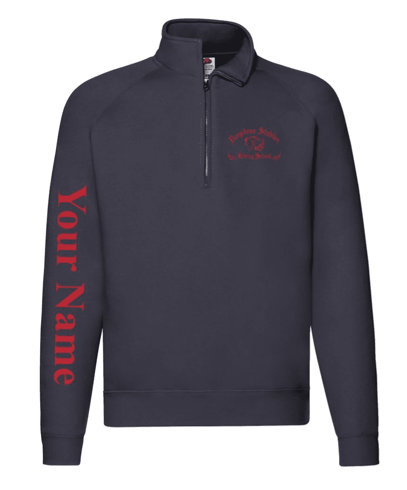 CAMP 2026 Deepdene Stables Navy Quarter Zip Sweatshirt - SS830