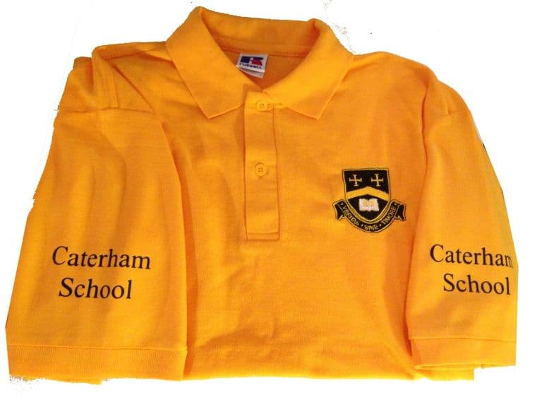 Caterham School Golden Yellow CHILD Polo Shirt